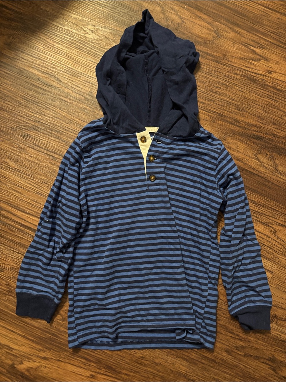 Carters Striped Hooded Long Sleeve Shirt